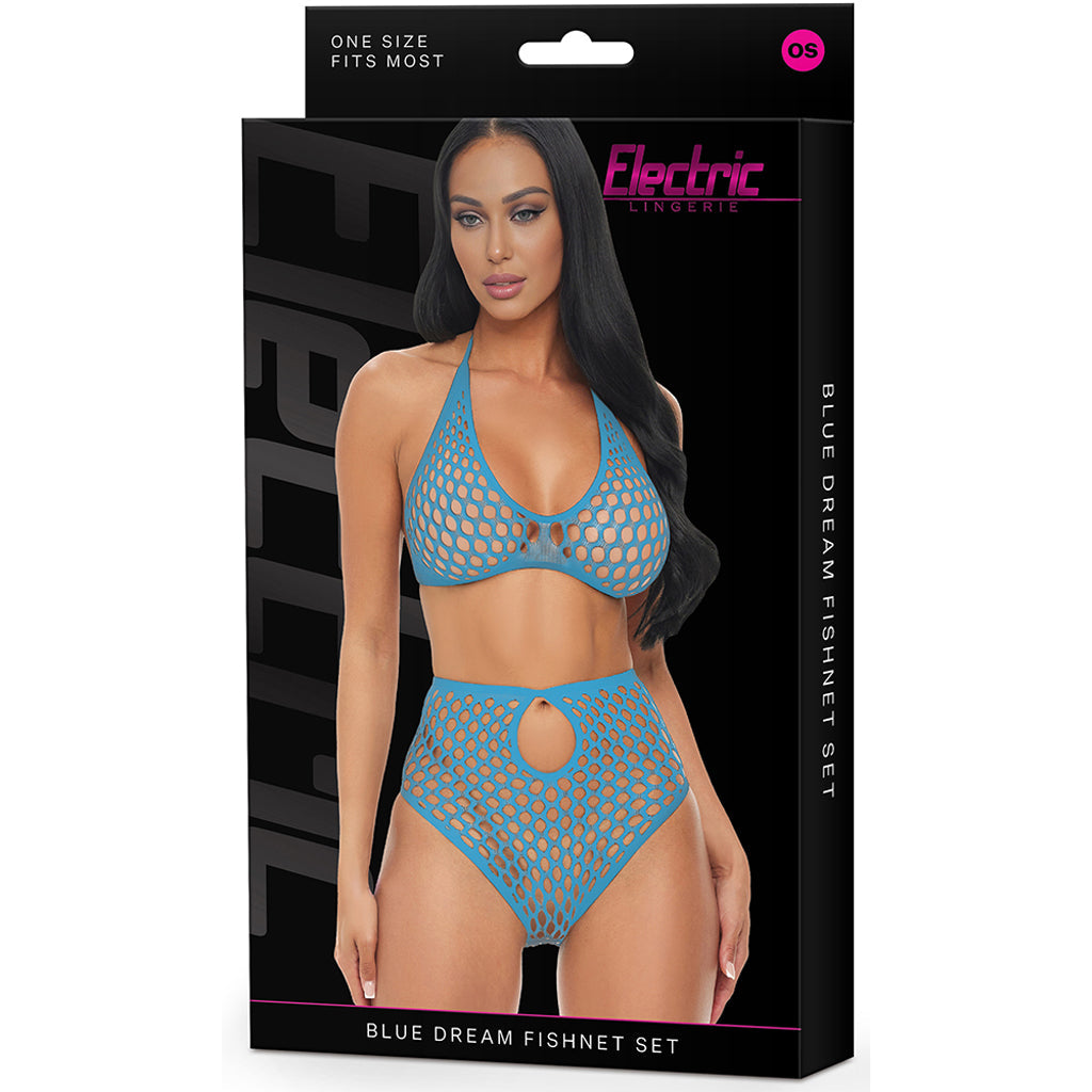 Blue Dream Fishnet Set Lingerie > Lingerie