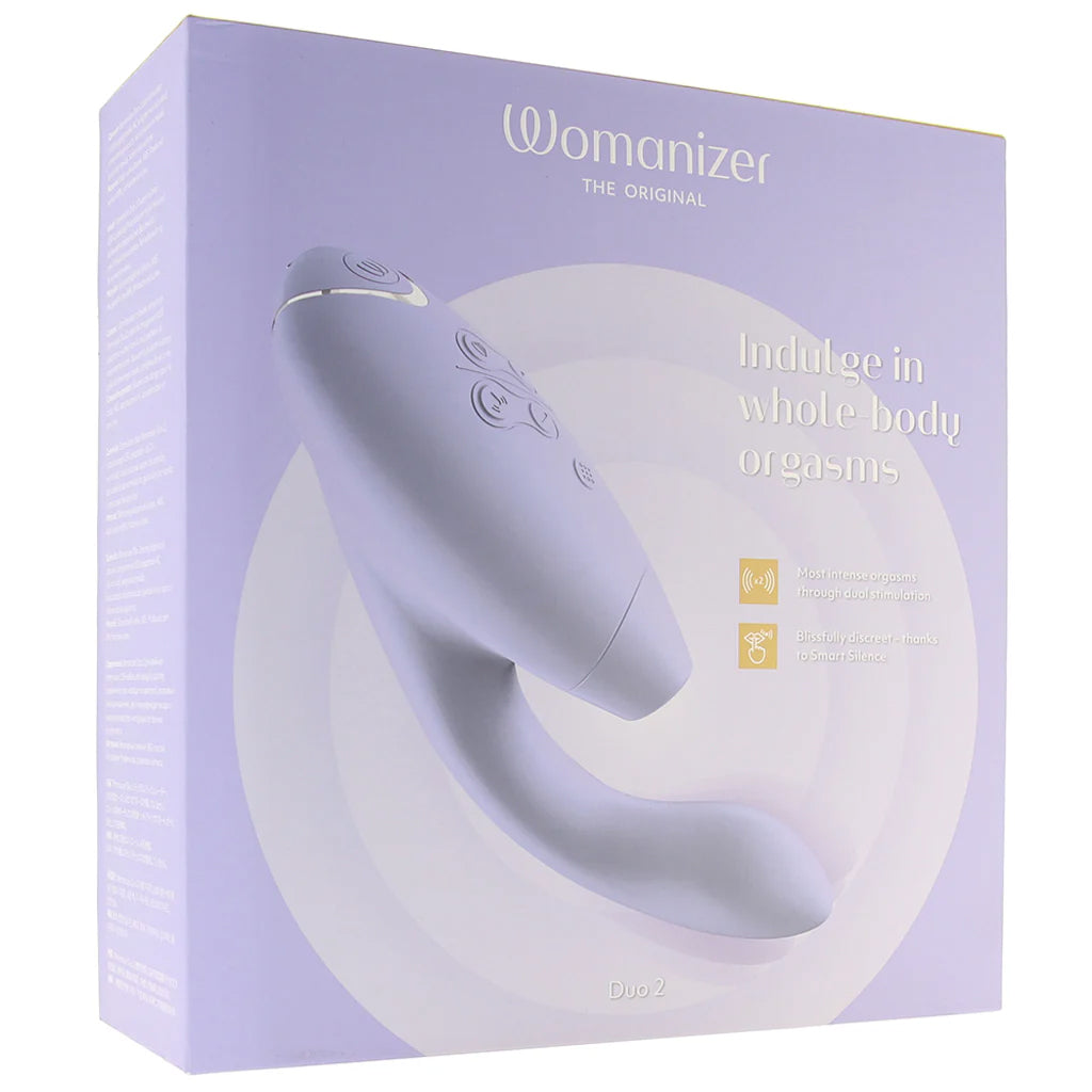 Womanizer Duo 2 Clitoral & G-Spot Stimulator in Lilac Vibrators > Clitoral Suction & Stimulation
