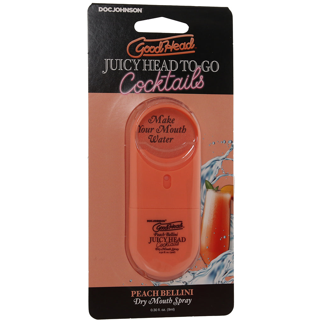 GoodHead Dry Mouth Spray To-Go in Peach Bellini Lubes and Lotions > Flavored Sex Lubes