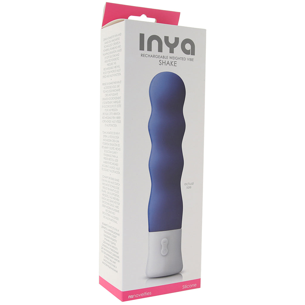Inya Shake Weighted Vibe in Blue Vibrators > Traditional Vibrators