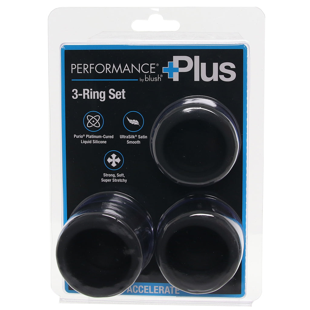 Performance Plus Accelerate 3 Ring Set Cock Rings