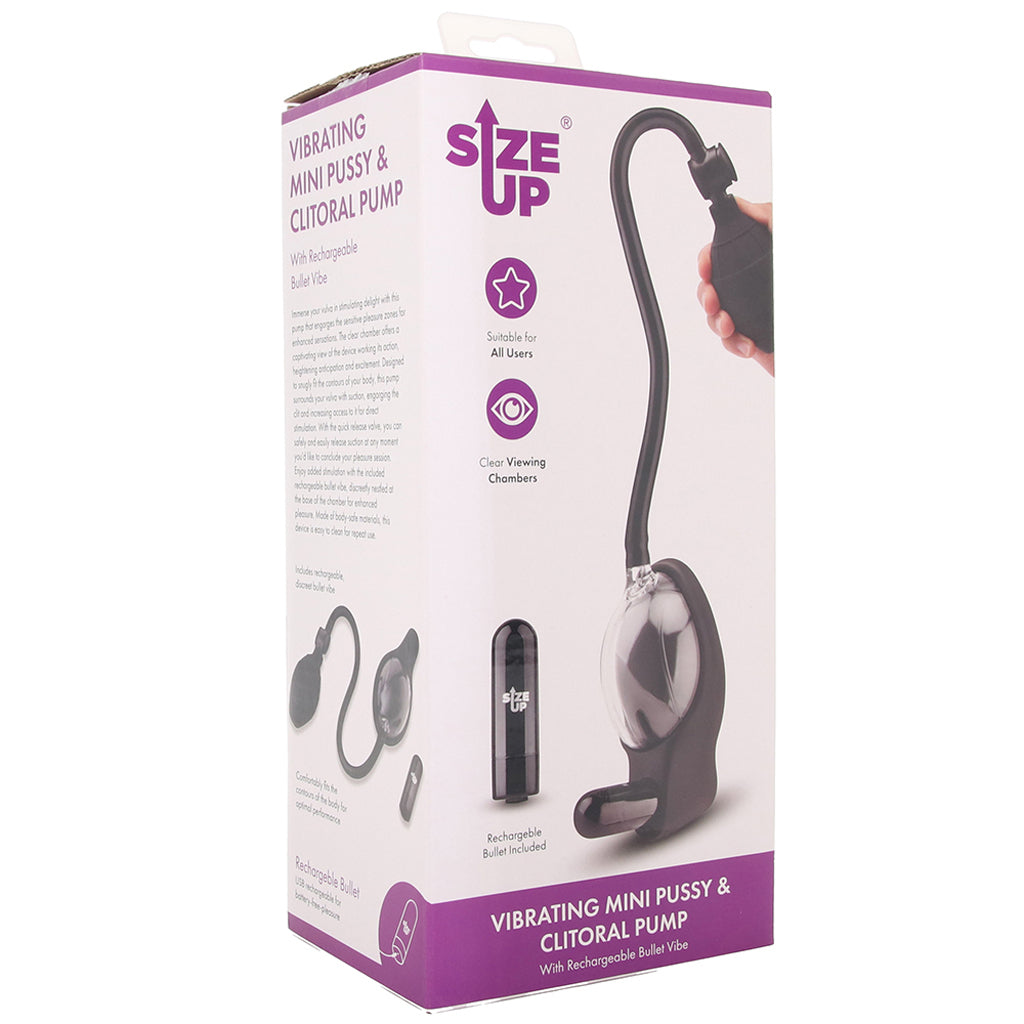 Size Up Vibrating Mini Pussy & Clitoral Pump Vibrators > Clitoral Suction & Stimulation