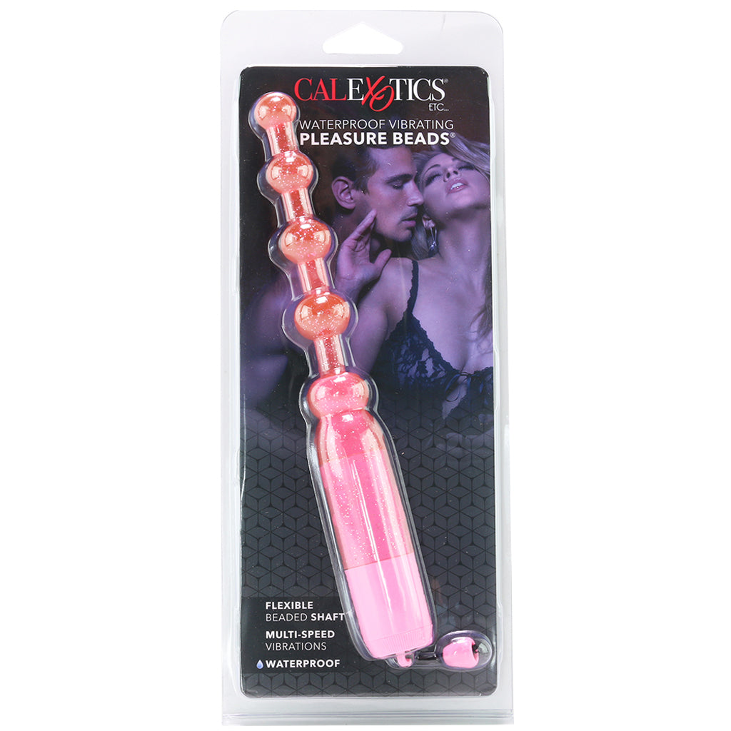 Waterproof Vibrating Pleasure Beads in Pink Anal Sex Toys > Anal Beads