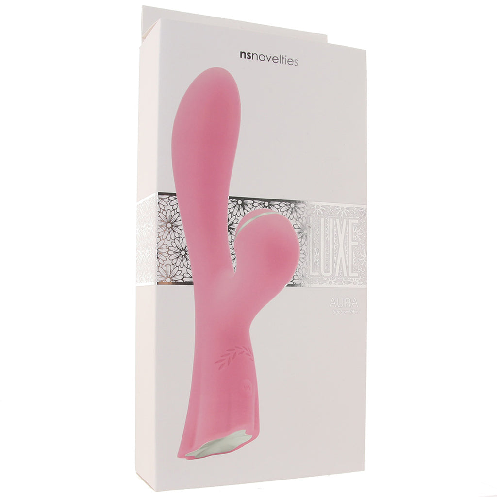 Luxe Aura Suction Vibe in Pink Vibrators > Rabbit Vibrators