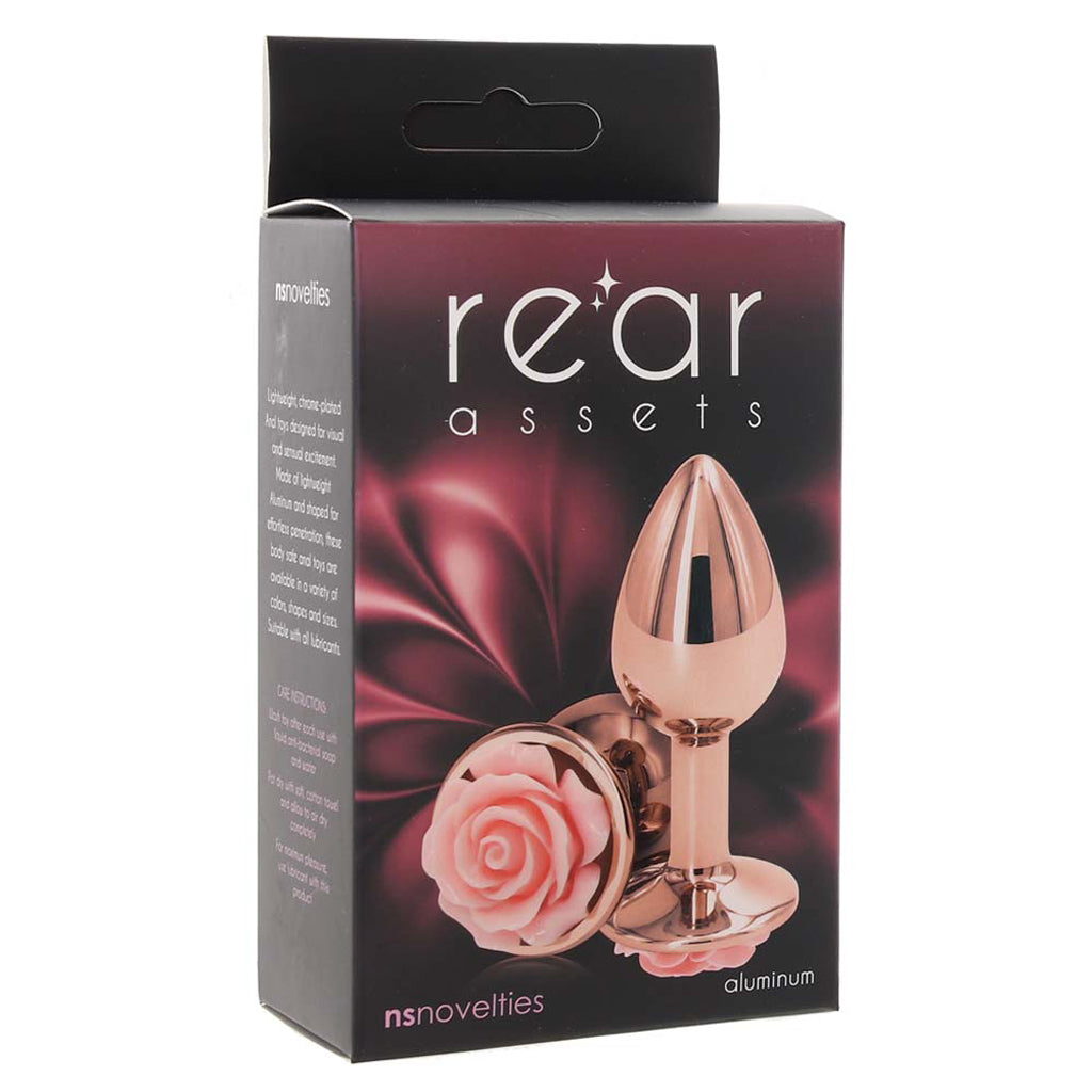 Rear Assets Small Rose Aluminum Plug in Rose/Pink Anal Sex Toys > Butt Plugs