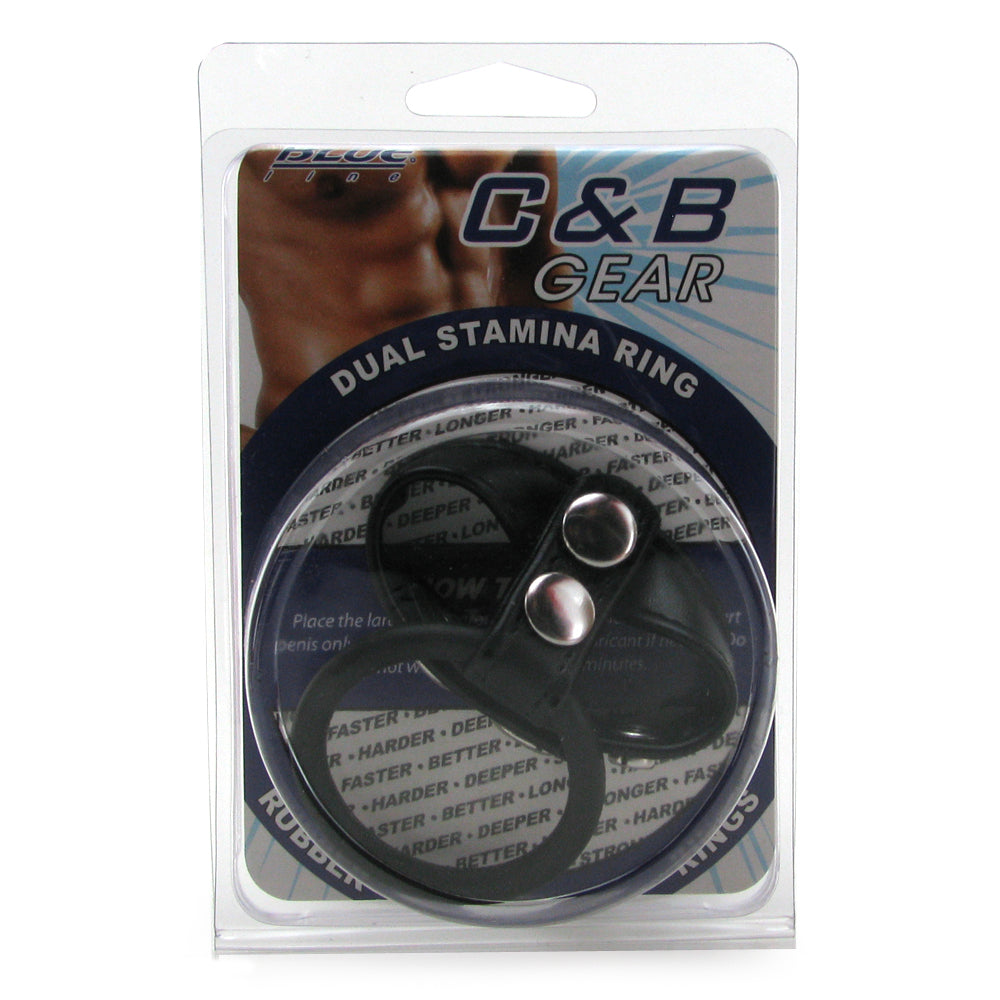 Blue Line Dual Stamina Ring Cock Rings