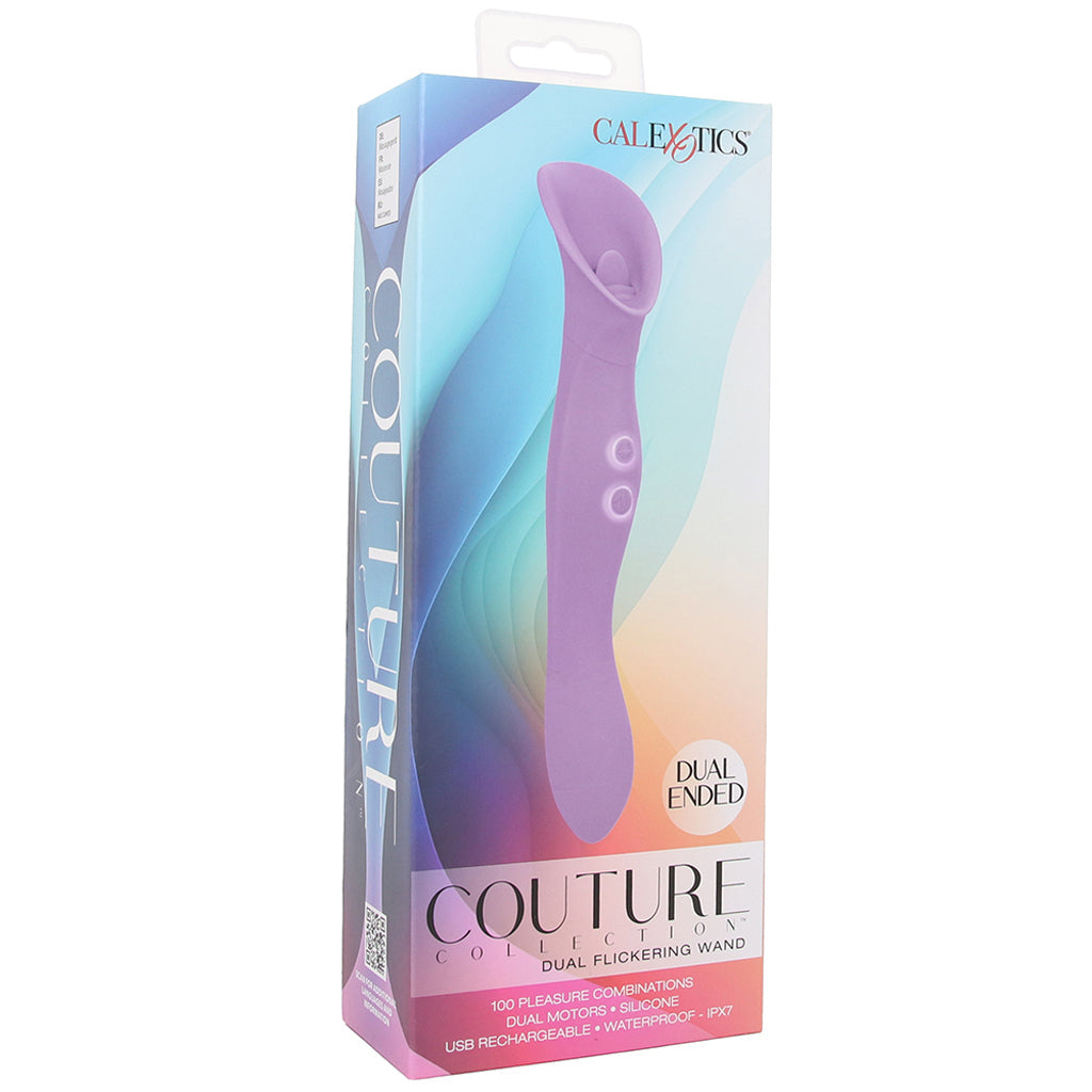 Couture Collection Dual Flickering Wand Vibrators > Clitoral Stimulators