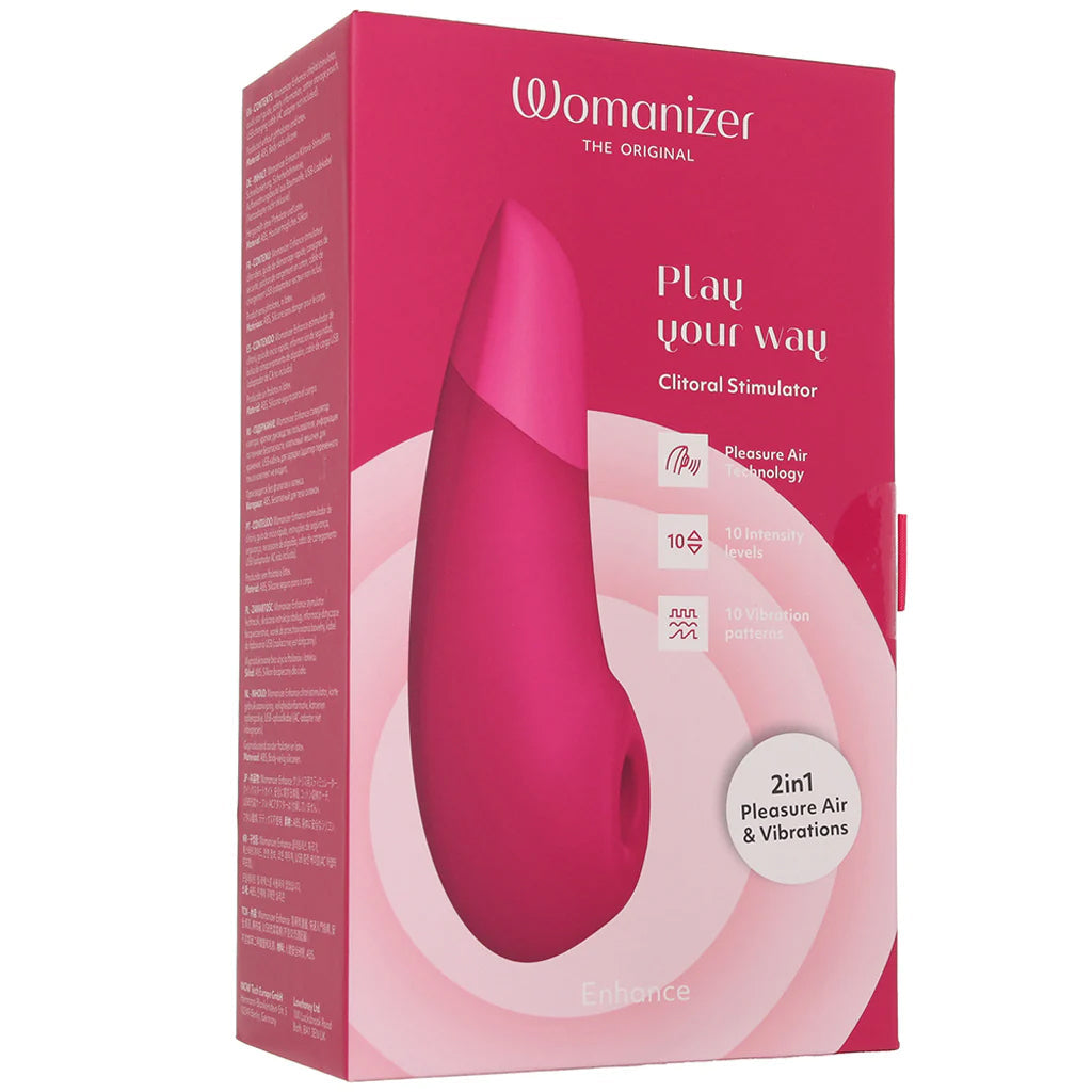 Womanizer Enhance Pleasure Air Vibe in Pink Vibrators > Clitoral Suction & Stimulation