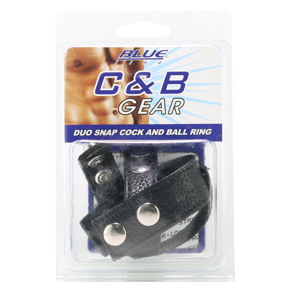 Blue Line Duo Snap Cock and Ball Ring Bondage and Fetish > Cock and Ball Devices