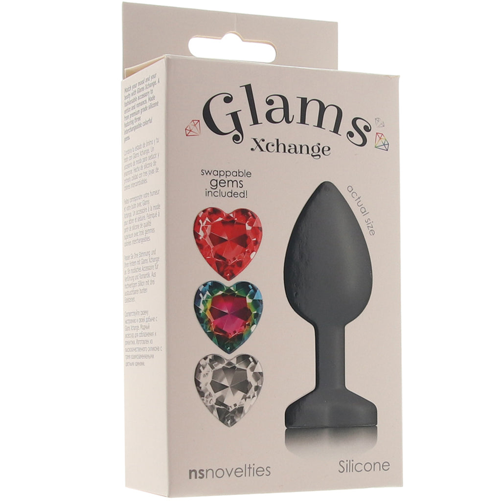 Glams Xchange Heart Gem Butt Plug in Small Anal Sex Toys > Butt Plugs