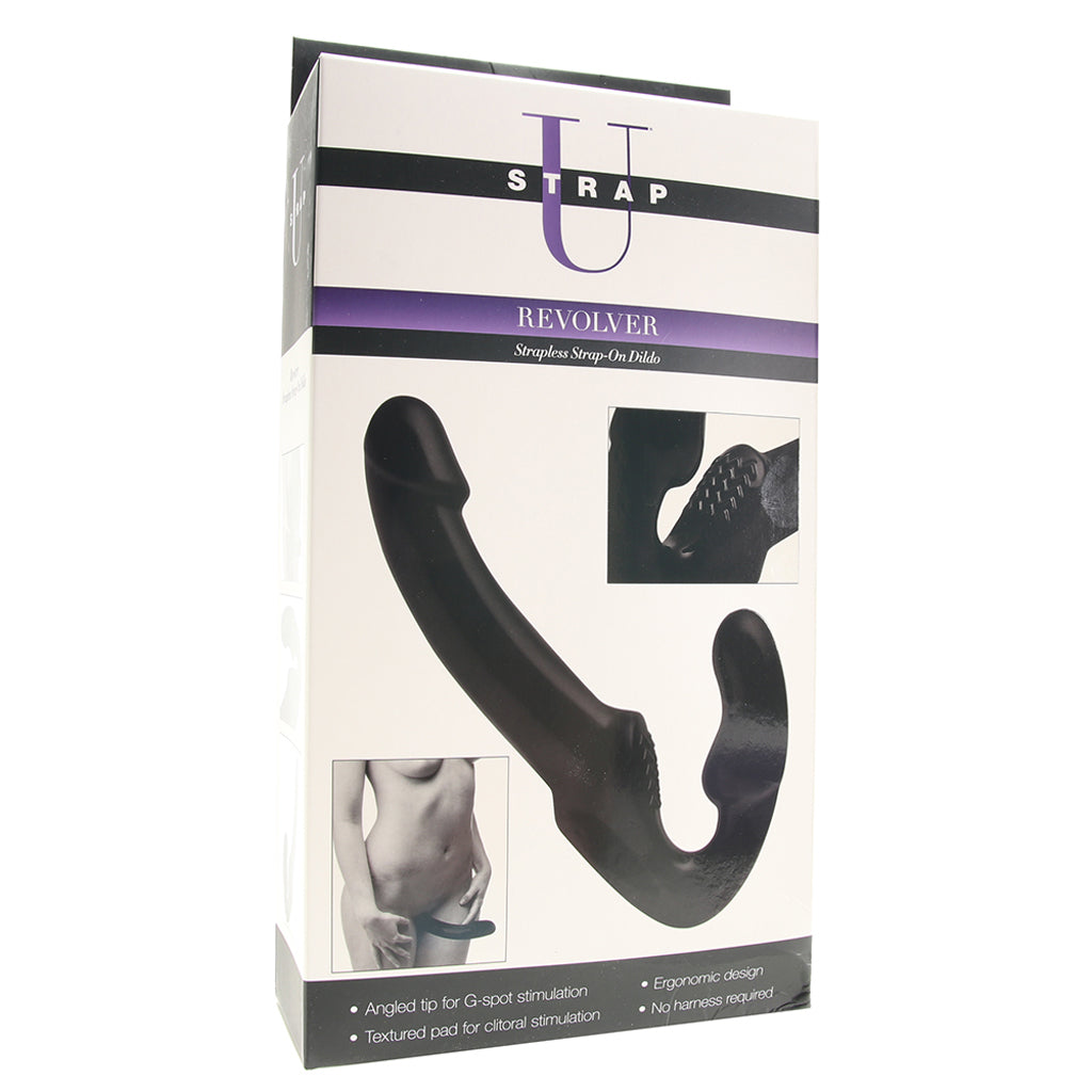 Strap U Revolver Strapless Strap-On Dildo in Black Dildo Sex Toys > Strap-On and Harnesses