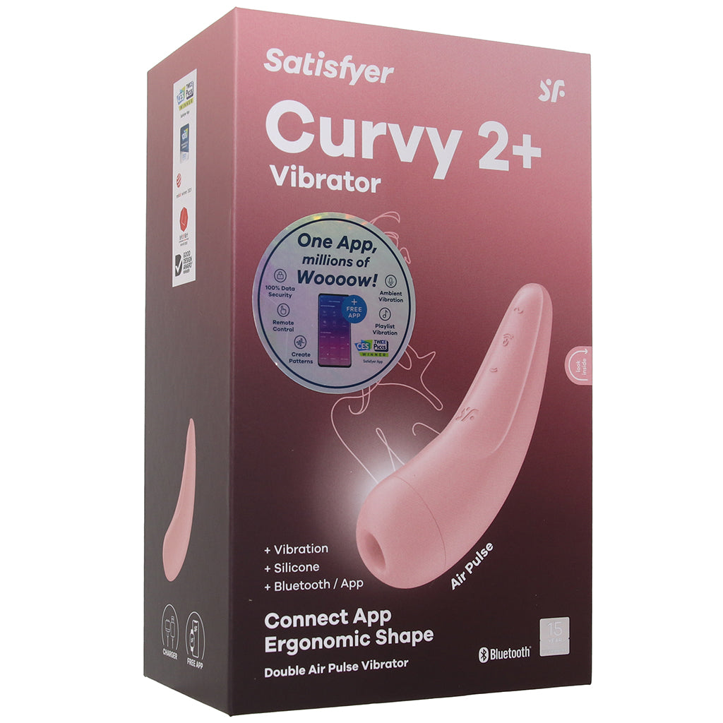 Satisfyer Curvy 2+ Air Pulse Stimulator in Pink Vibrators > Clitoral Stimulators