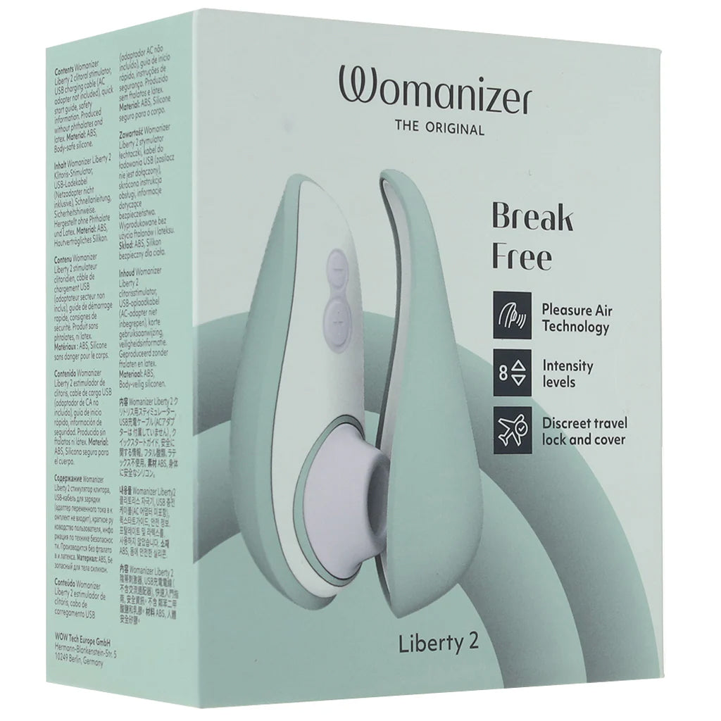Womanizer Liberty 2 Clitoral Stimulator in Sage Vibrators > Clitoral Stimulators