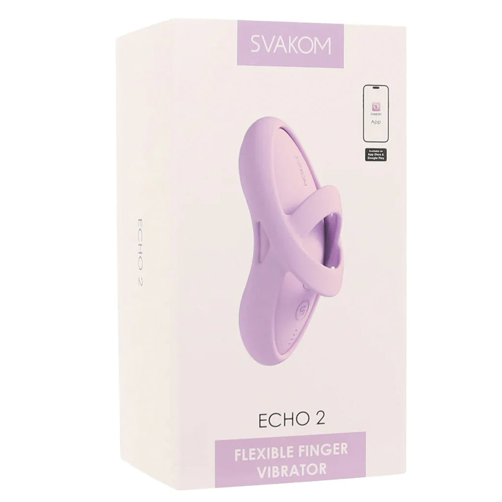 Echo 2 Flexible Panty and Finger Vibe in Pink Lilac