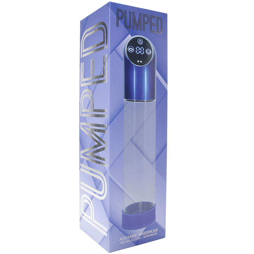 Pumped Automatic Waterproof Penis Pump in Blue Male Enhancement > Penis Pumps