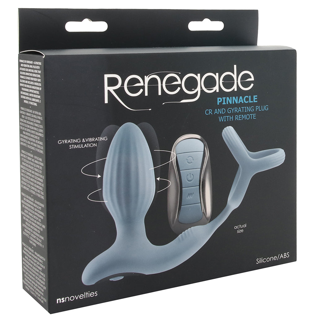 Renegade Pinnacle Cock Ring and Gyrating Plug Anal Sex Toys > Butt Plugs