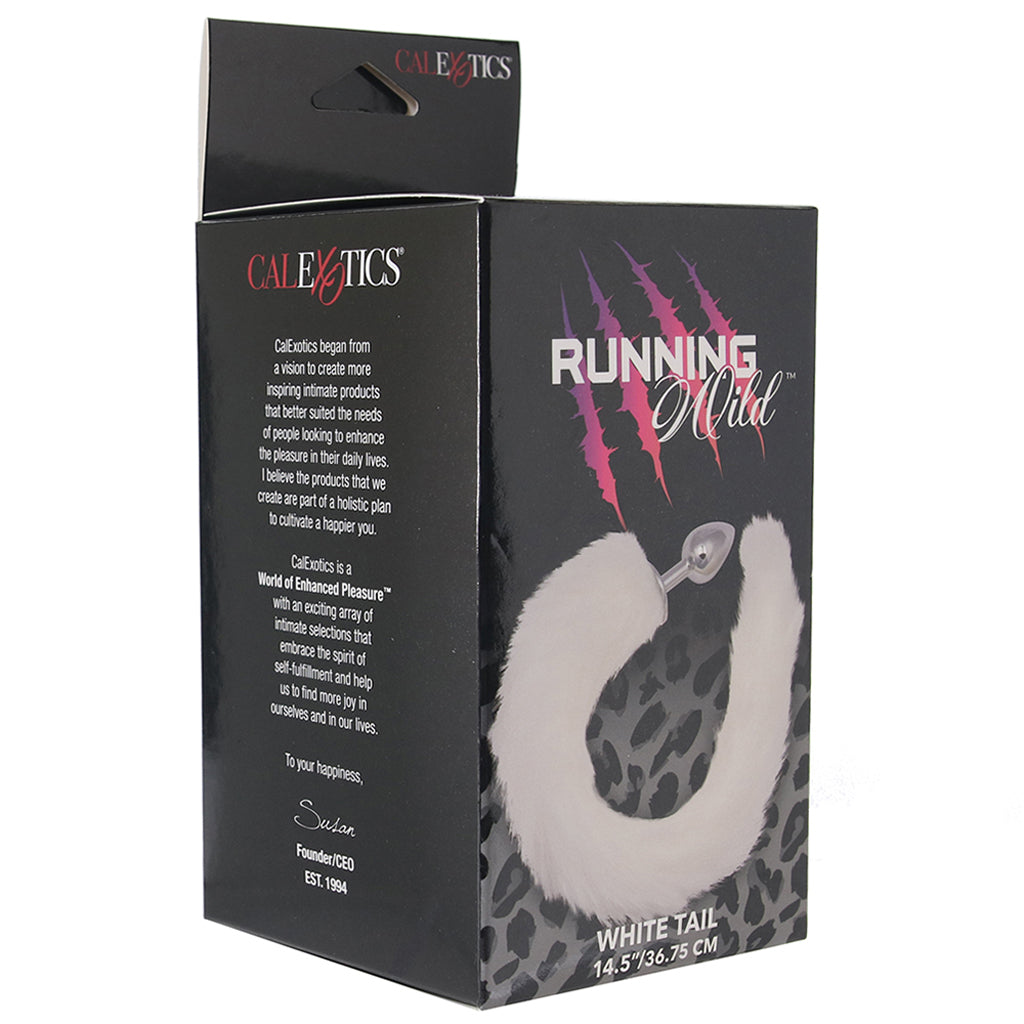 Running Wild White Tail Plug Anal Sex Toys > Butt Plugs