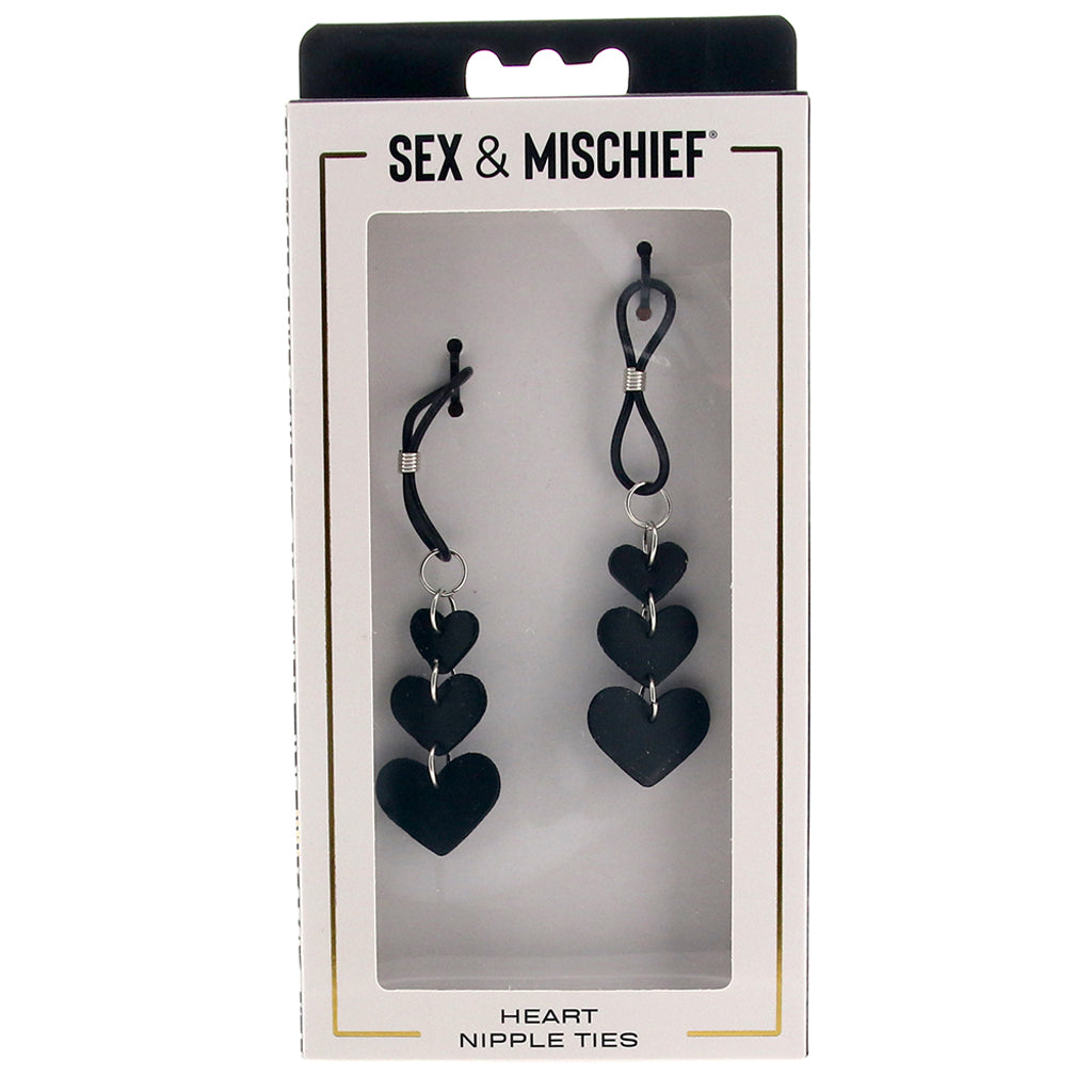 Sex & Mischief Heart Nipple Ties Bondage and Fetish > Nipple Stimulators & Clamps