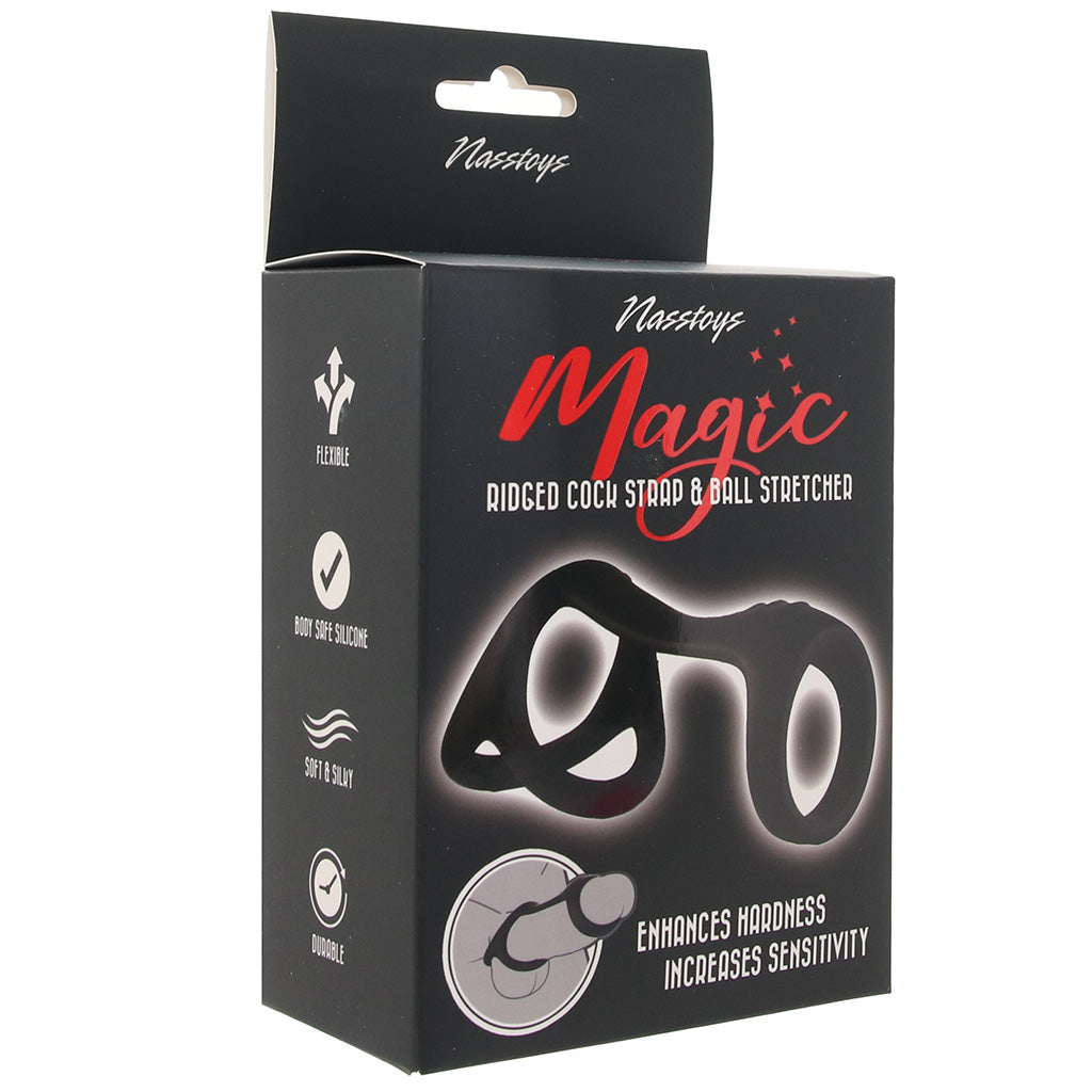 Magic Ridged Cock Strap & Ball Stretcher Bondage and Fetish > Cock and Ball Devices