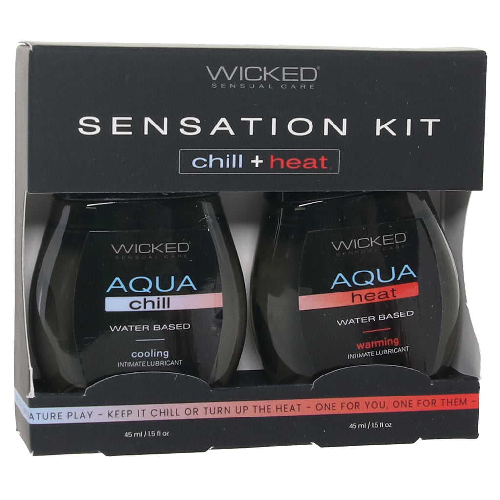 Chill + Heat Sensation Lube Kit Lubes and Lotions > Water Based Sex Lubes