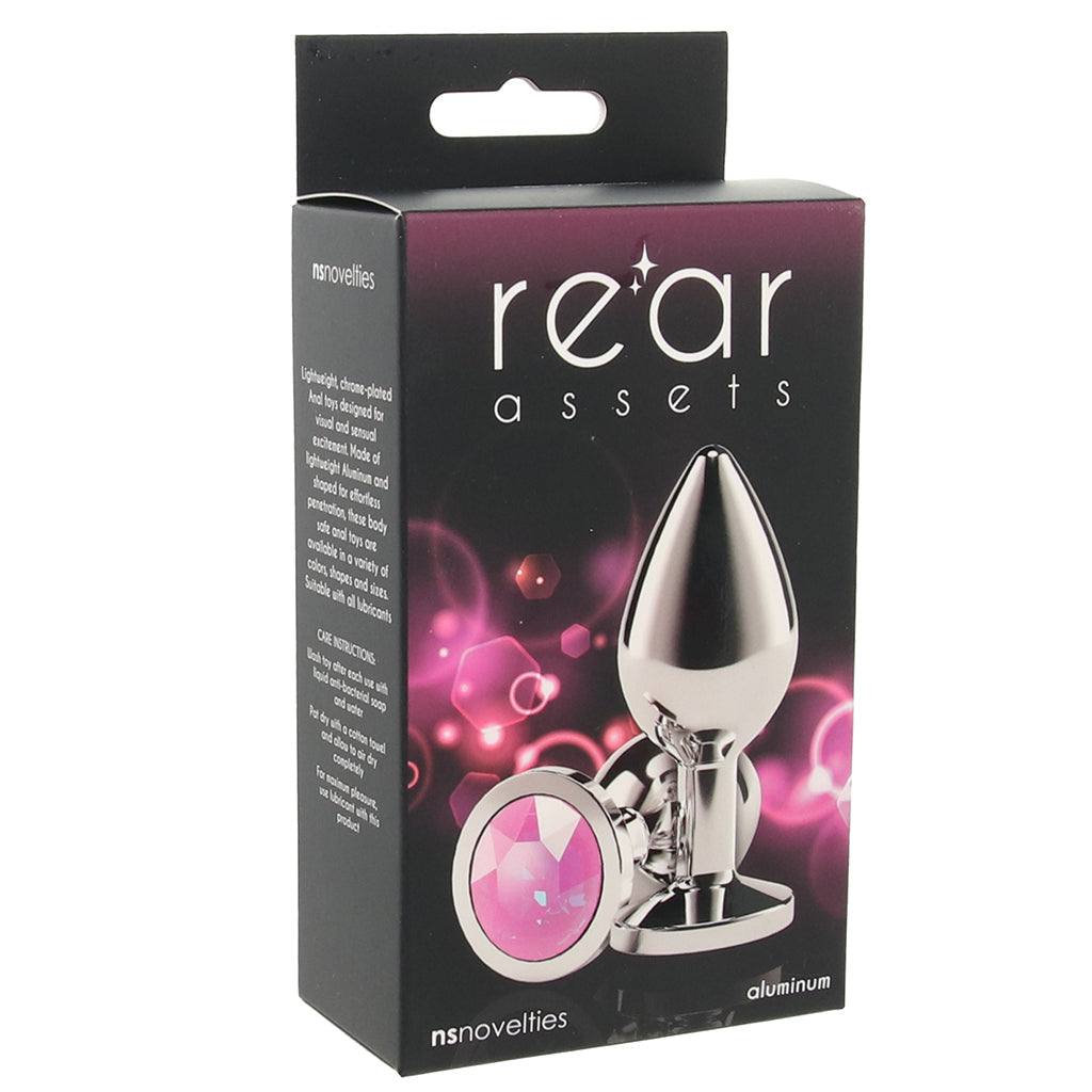 Rear Assets Medium Pink Gem Plug Anal Sex Toys > Butt Plugs