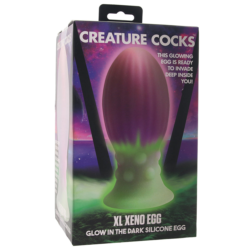 Creature Cocks XL Xeno Glowing Silicone Egg Dildo Sex Toys > Fantasy Dildos