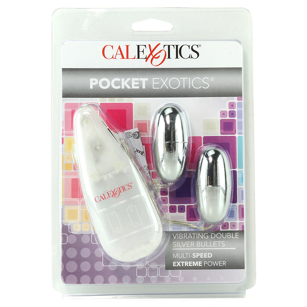 Pocket Exotics Double Silver Bullets Vibe Vibrators > Bullet and Egg Vibrators
