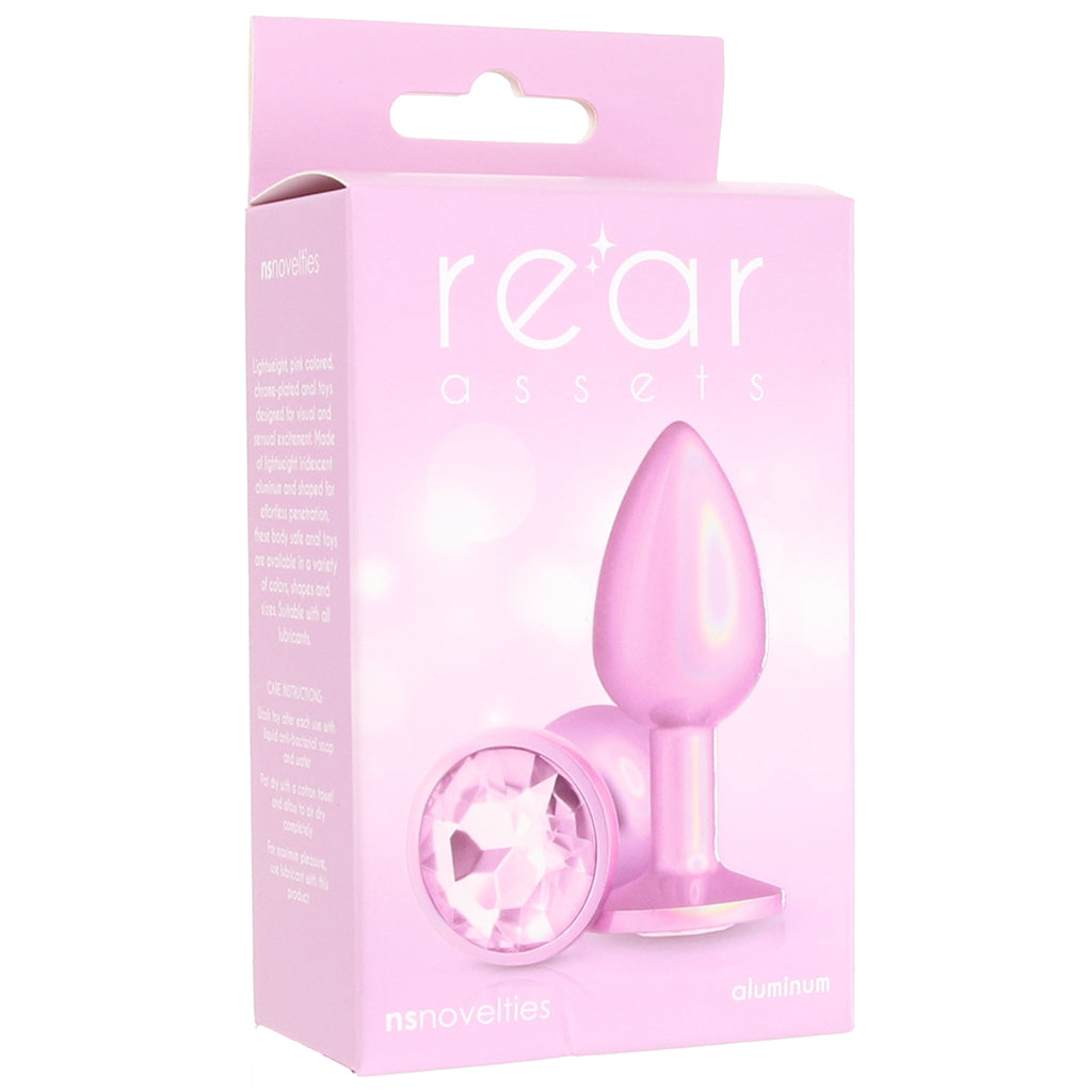 Rear Assets Pink Metal Butt Plug in Small Anal Sex Toys > Butt Plugs