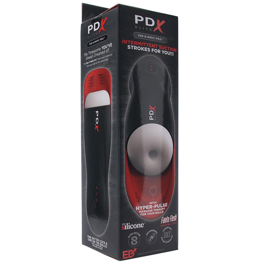 PDX Elite Fap-O-Matic Pro Auto Stroker Male Masturbators > Vibrating