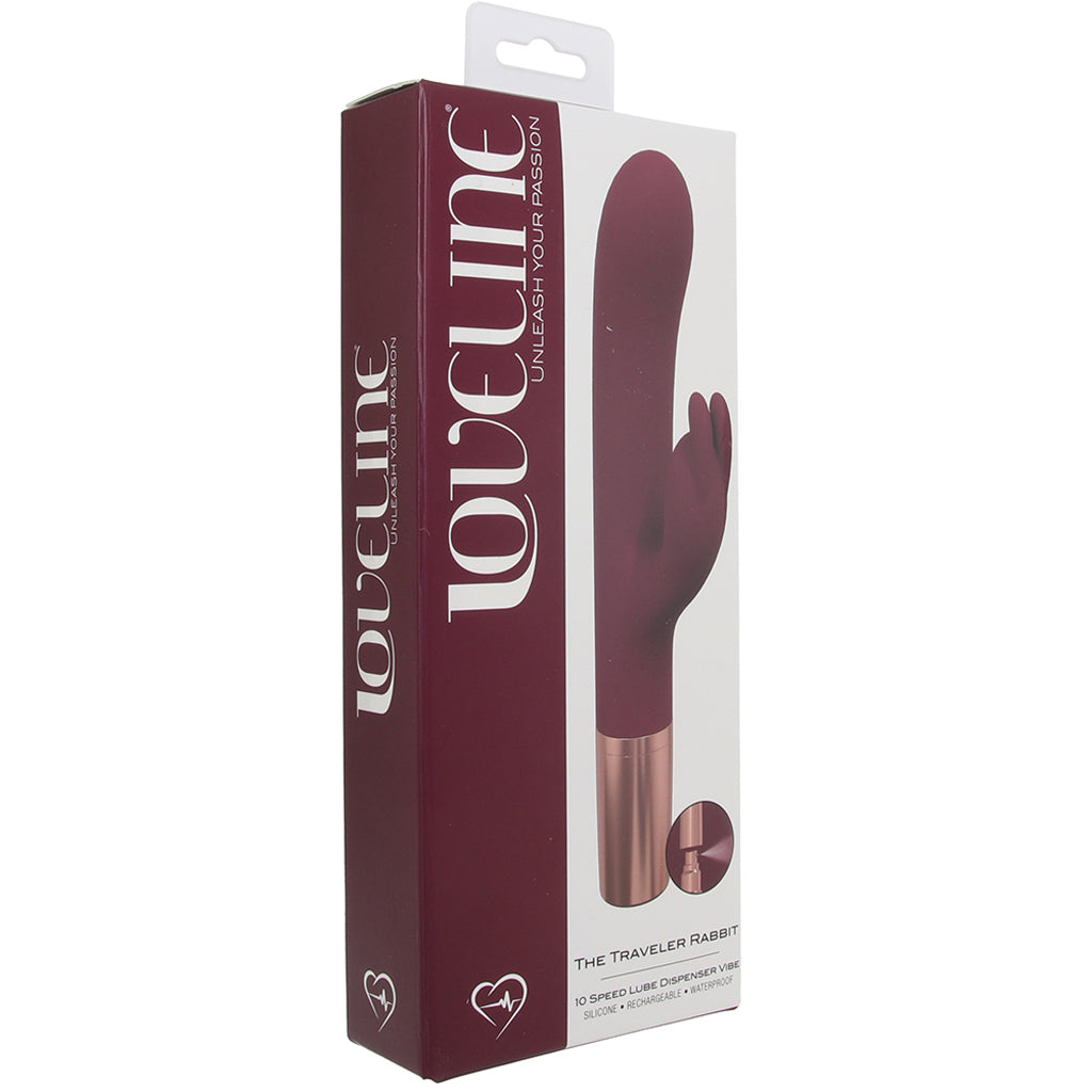 Loveline The Traveler Rabbit Vibe in Burgundy Vibrators > Rabbit Vibrators