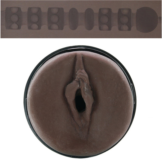 Main Squeeze Original ULTRASKYN Pussy Stroker in Chocolate Male Masturbators > Self-Contained Strokers