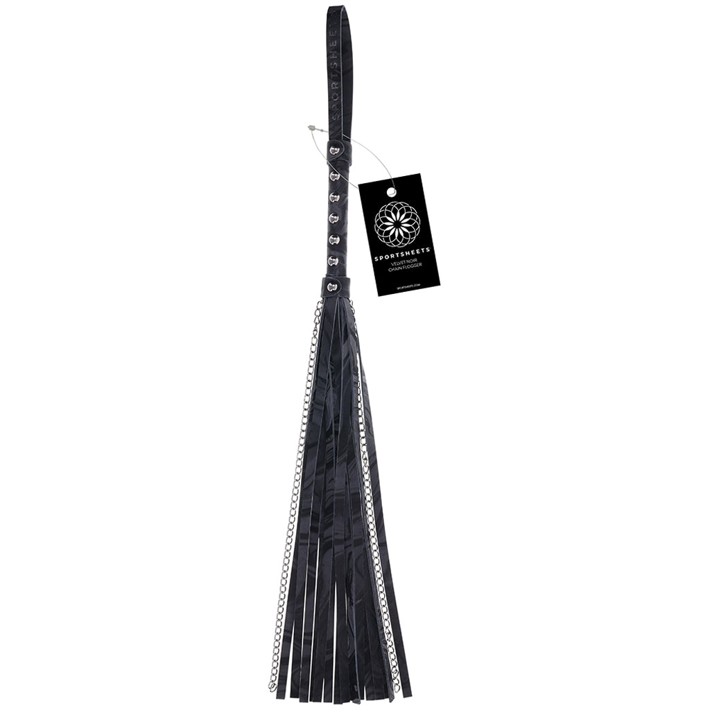 Velvet Noir Chain Flogger Bondage and Fetish > Whips and Crops