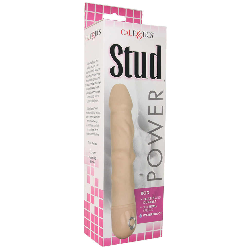 Waterproof Power Stud Rod Vibe in Ivory Dildo Sex Toys > Vibrating Dildos