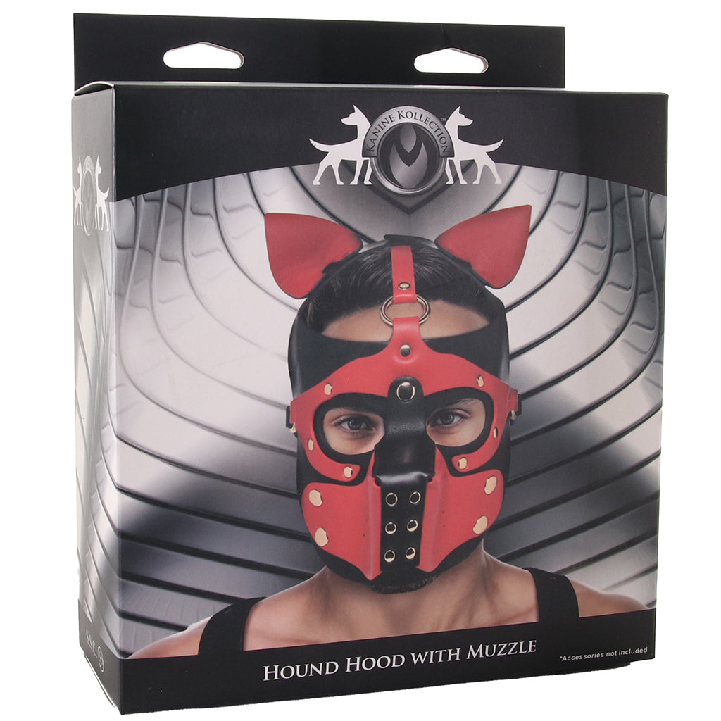 Master Series Hound Hood with Muzzle Bondage and Fetish > Pleasure Masks and Dress Up Play