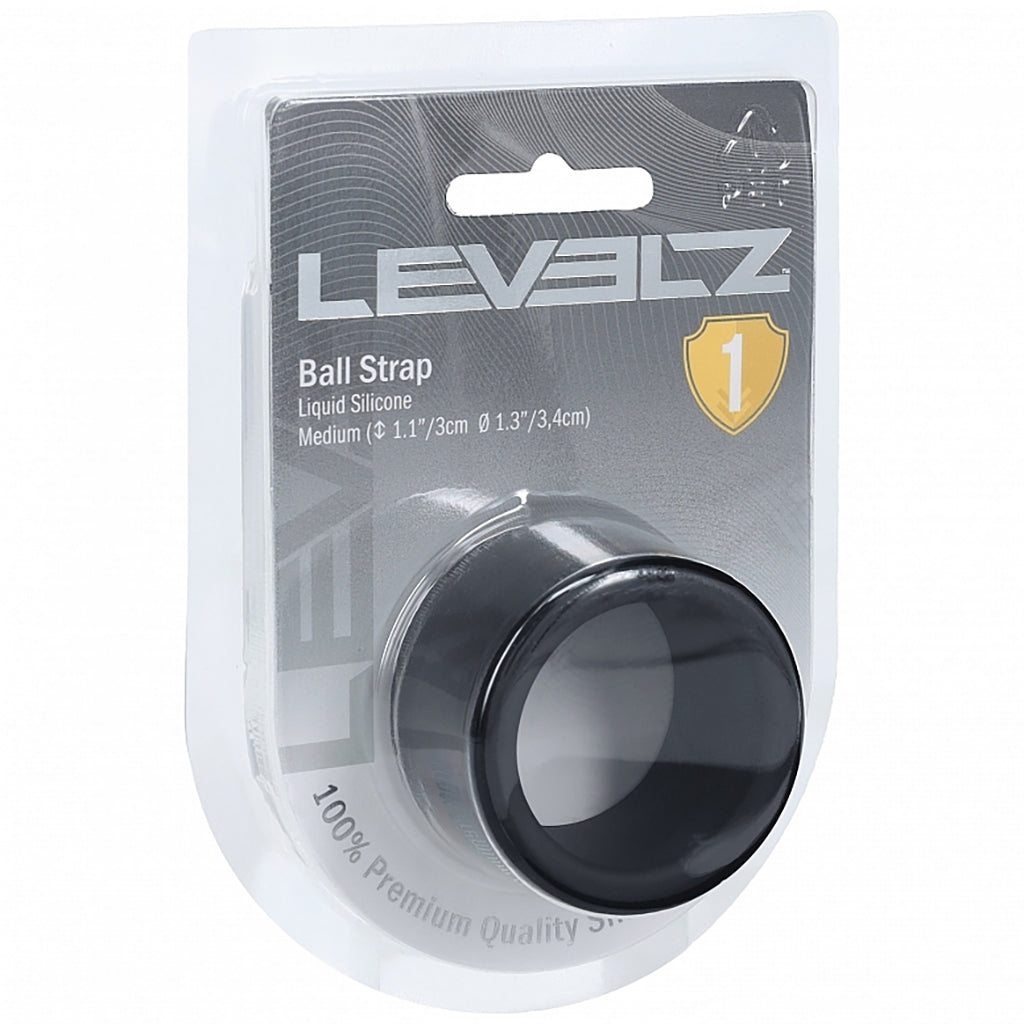 LEVELZ Silicone Medium Ball Strap in 1.2"/3cm Cock Rings