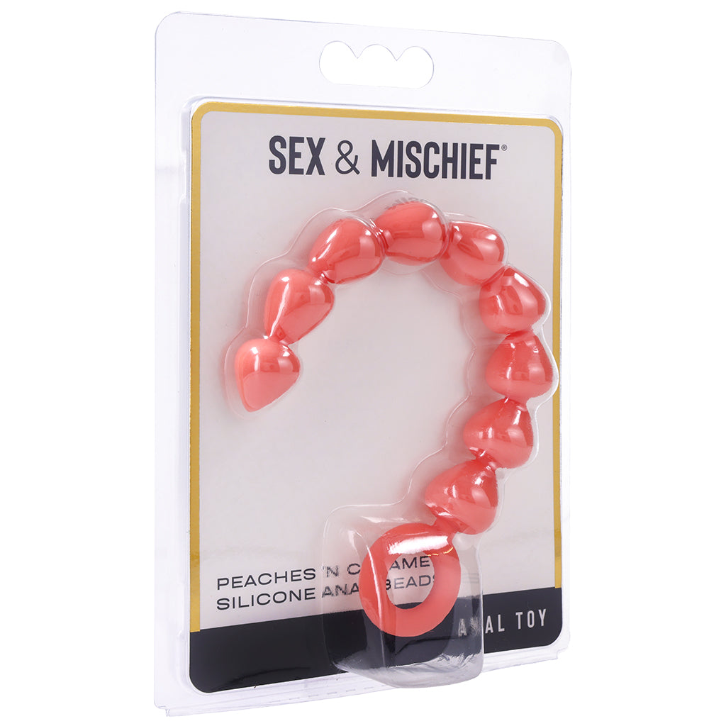 S&M Peaches 'n CreaMe Silicone Anal Beads Anal Sex Toys > Anal Beads