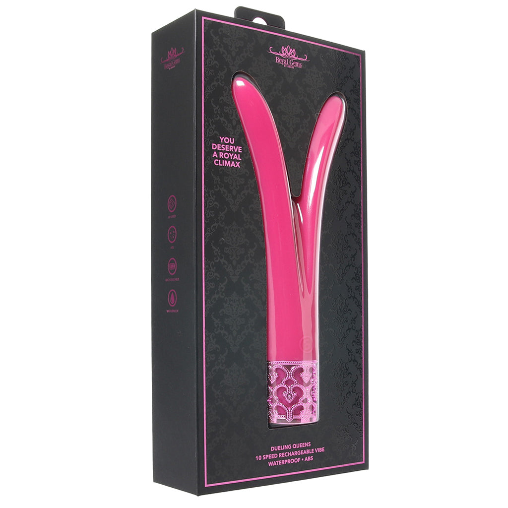 Royal Gems Dueling Queens Vibe in Pink Vibrators > Clitoral Stimulators