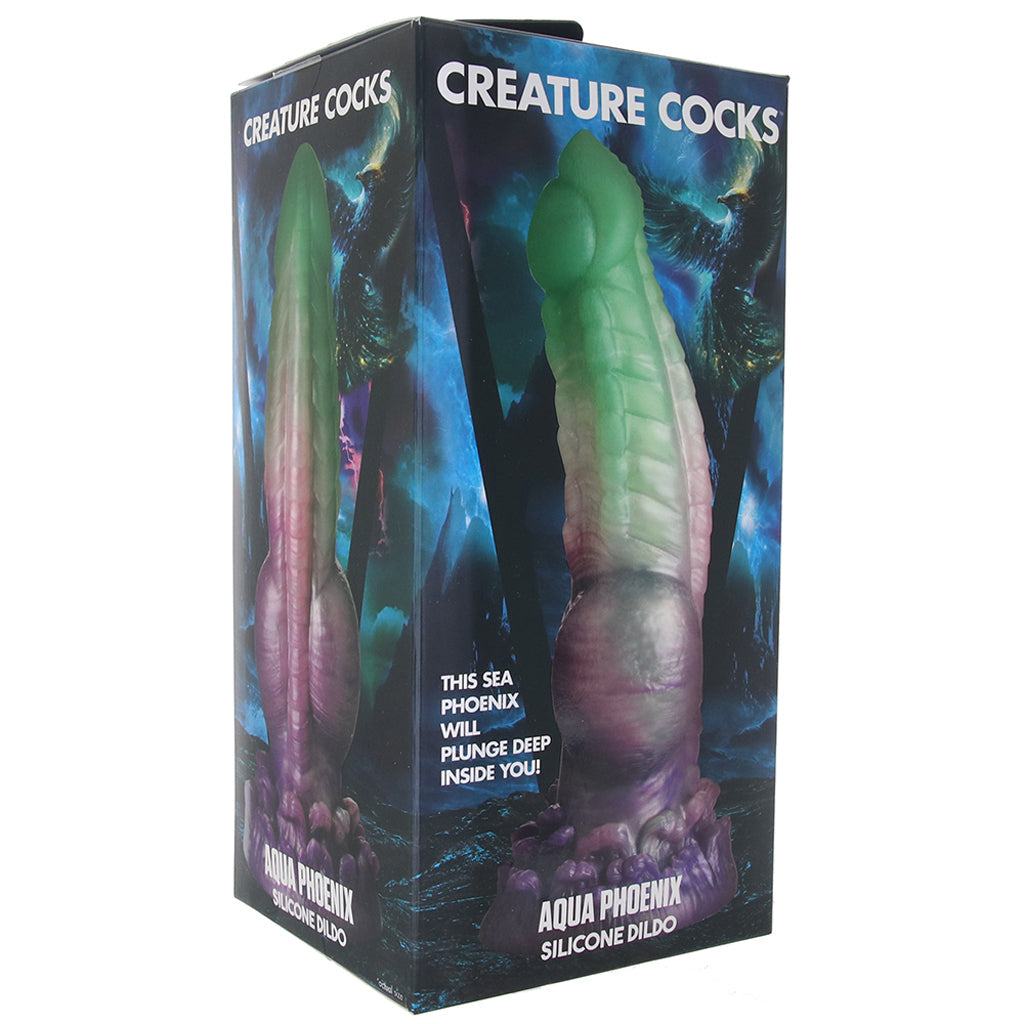 Creature Cocks Aqua Phoenix Dildo Dildo Sex Toys > Non-Phallic Dildos