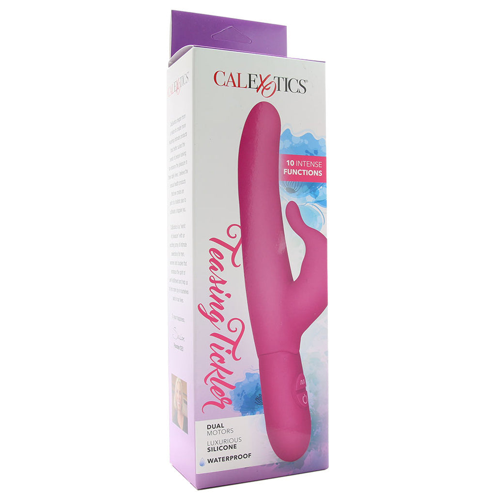 Posh 10-Function Silicone Teasing Tickler Vibe in Pink Vibrators > Rabbit Vibrators