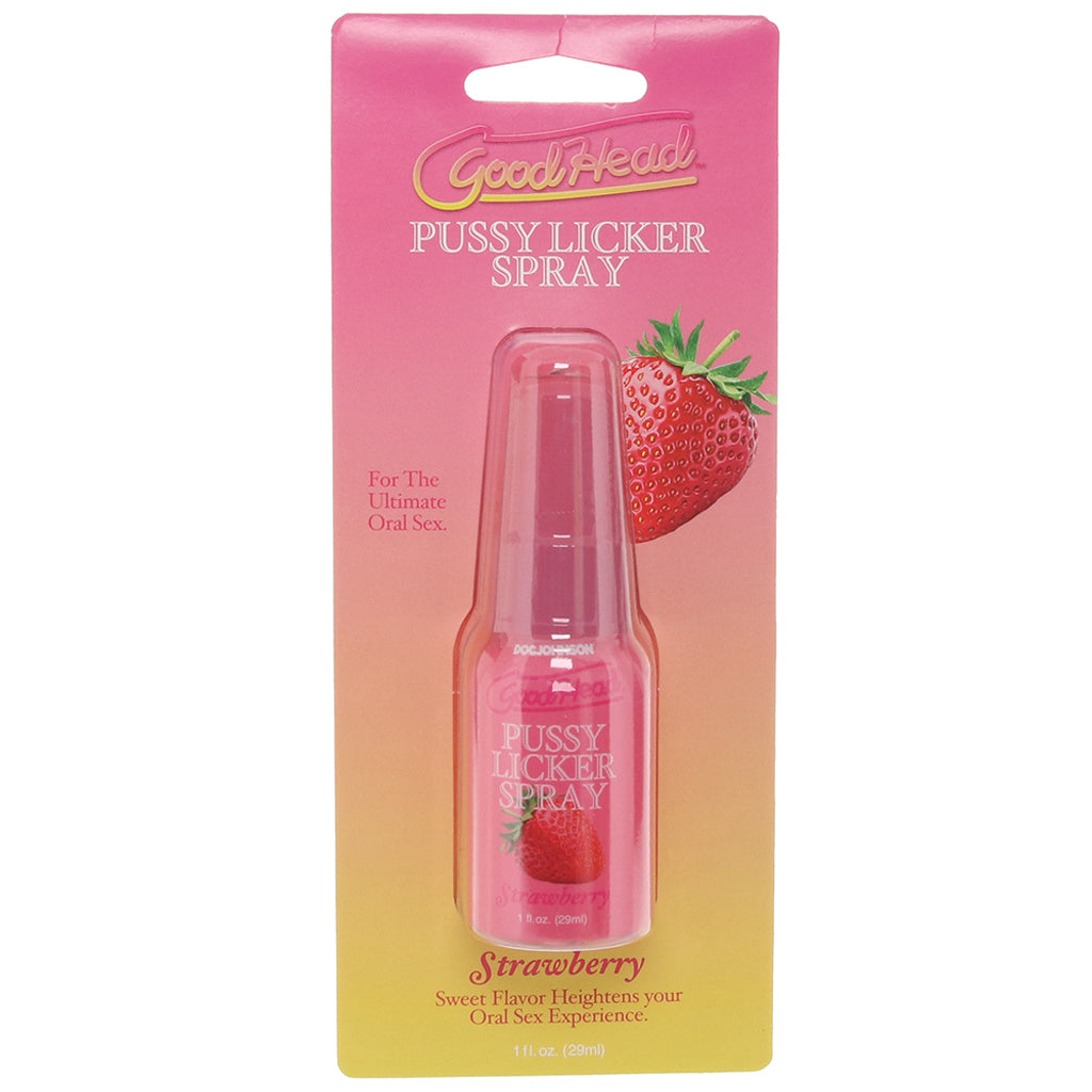 GoodHead Pussy Licker Spray 1fl.oz/29ml in Strawberry Lubes and Lotions > Flavored Sex Lubes