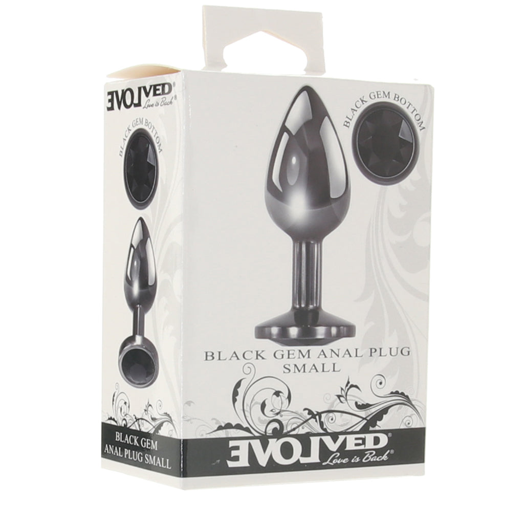 Black Gem Anal Plug in Small Anal Sex Toys > Butt Plugs
