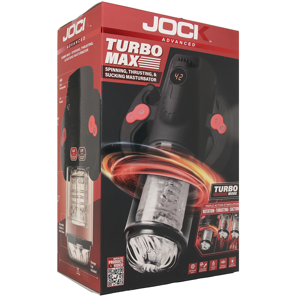 Jock Turbo Max Spinning, Thrusting & Sucking Masturbator Male Masturbators > Self-Contained Strokers