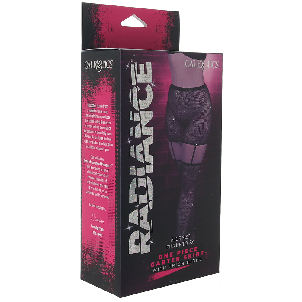 Radiance One Piece Gartered Skirt and Stockings XL Lingerie > Lingerie