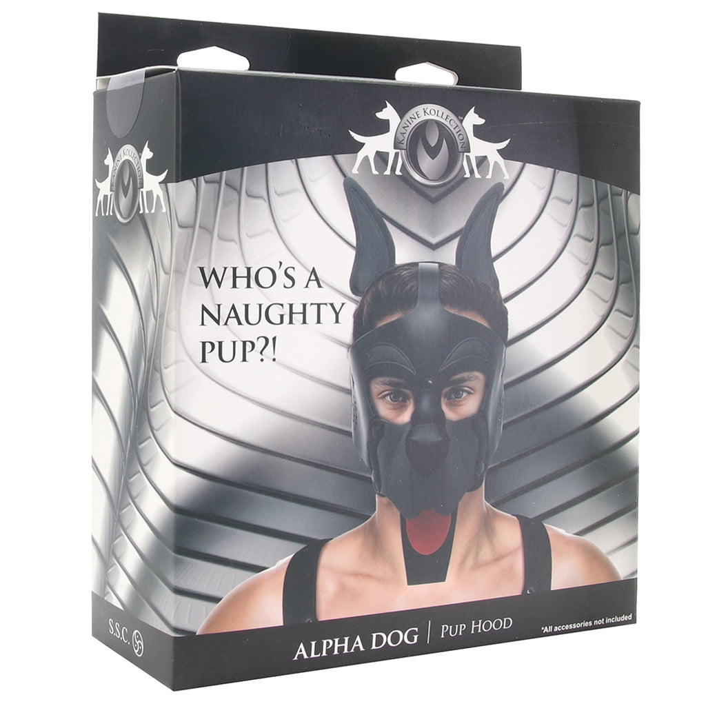 Kanine Kolection Alpha Dog Pup Hood in Black Bondage and Fetish > Pleasure Masks and Dress Up Play