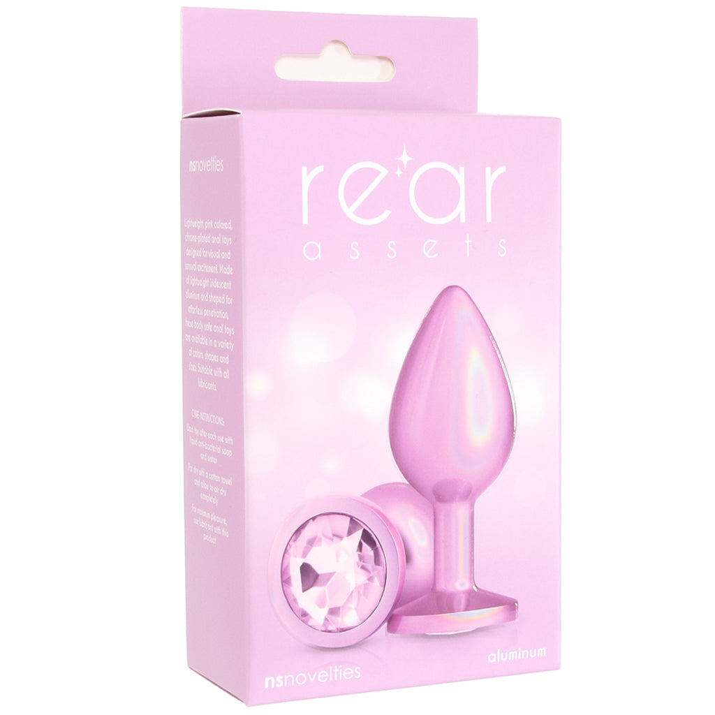Rear Assets Pink Metal Butt Plug in Medium Anal Sex Toys > Butt Plugs