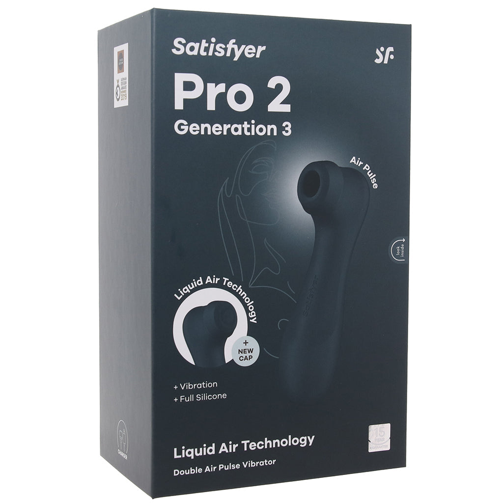 Satisfyer Pro 2 Gen 3 Double Air Pulse Vibe in Grey Vibrators > Clitoral Stimulators