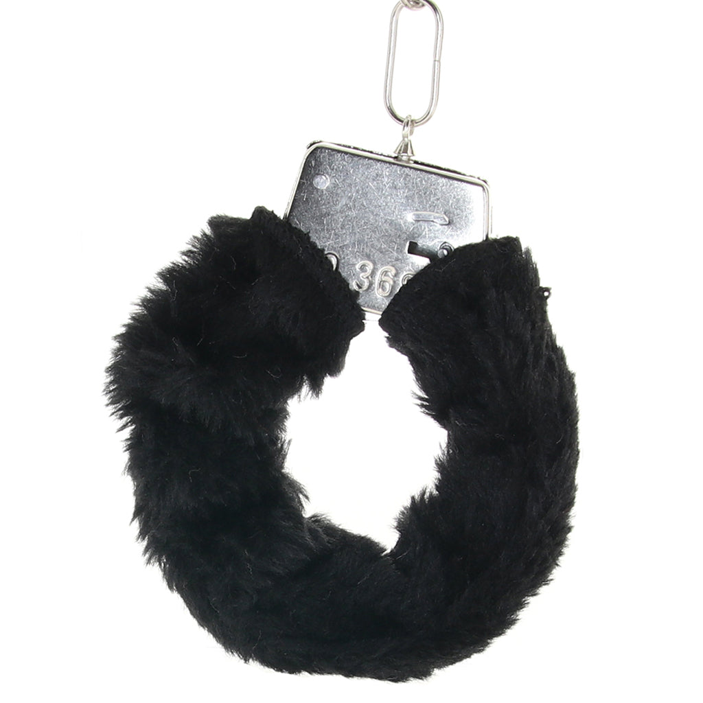 Black Furry Hand Cuffs Bondage and Fetish > Wrist and Ankle Cuffs