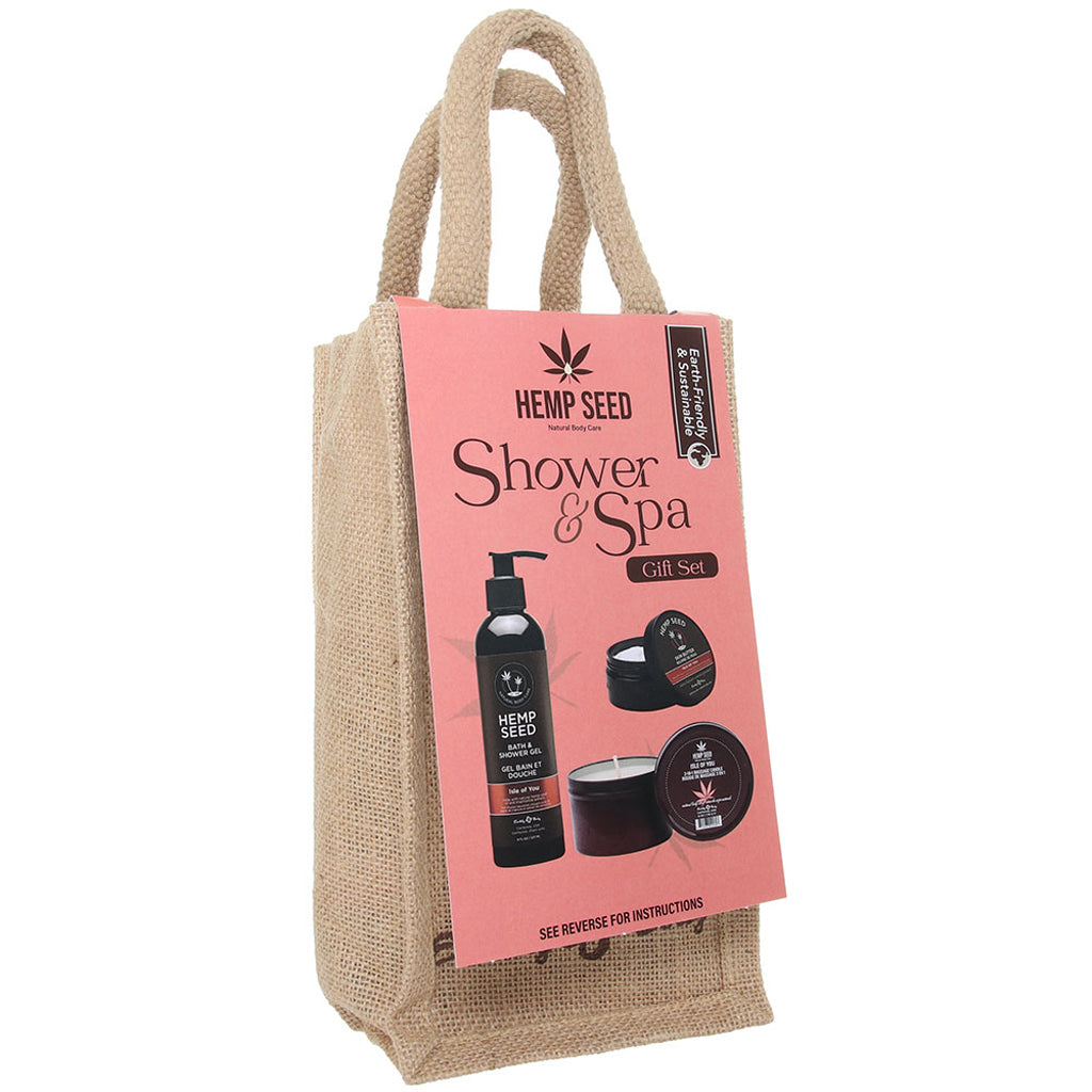 Hemp Seed Shower & Spa Gift Set in Isle of You Lubes and Lotions > Hair & Skincare