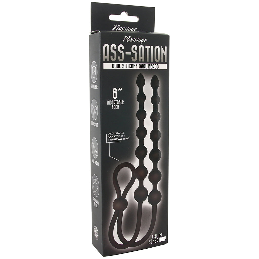 Ass-Station Dual Silicone Anal Beads Anal Sex Toys > Anal Beads