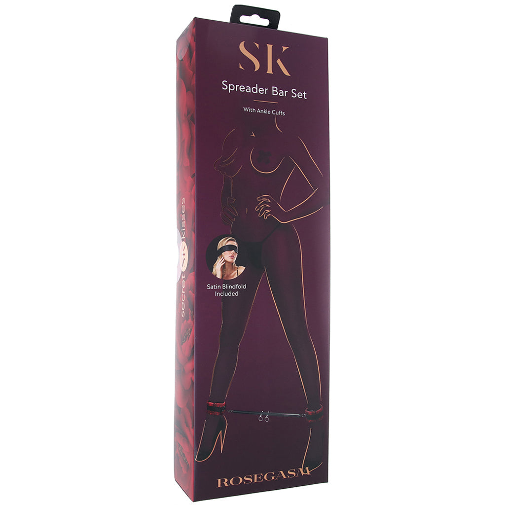 Secret Kisses Rosegasm Ankle Spreader Bar Set Bondage and Fetish > Restraints